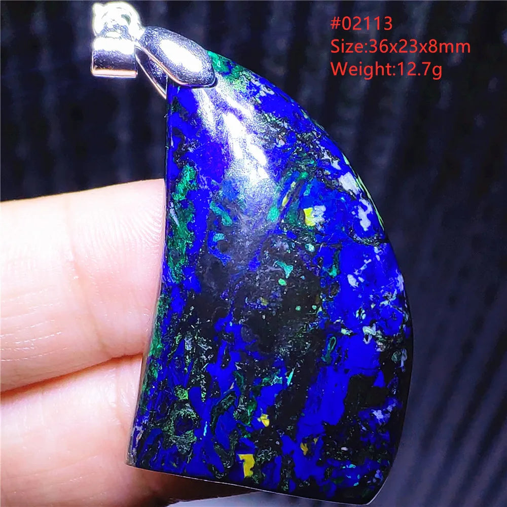 Blue Azulite Pendant-ToShay.org