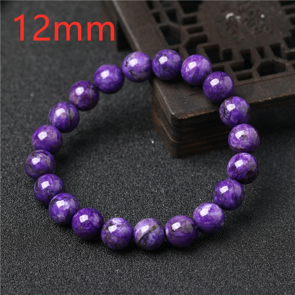 Purple Charoite Bead Bracelets-ToShay.org