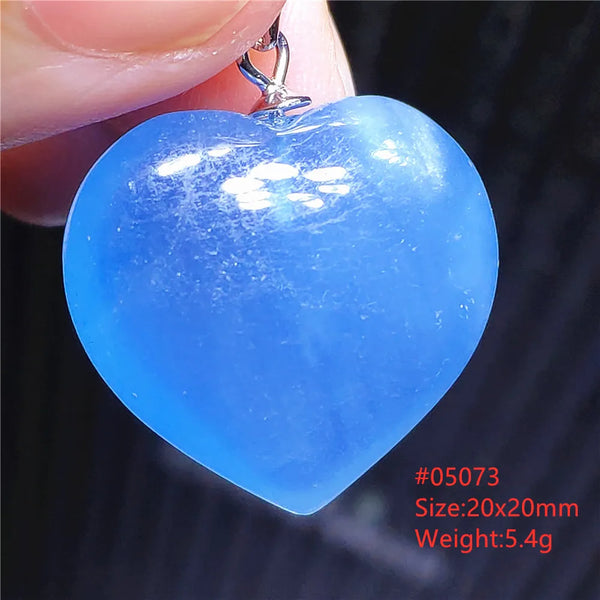 Blue Aquamarine Crystal Pendant-ToShay.org