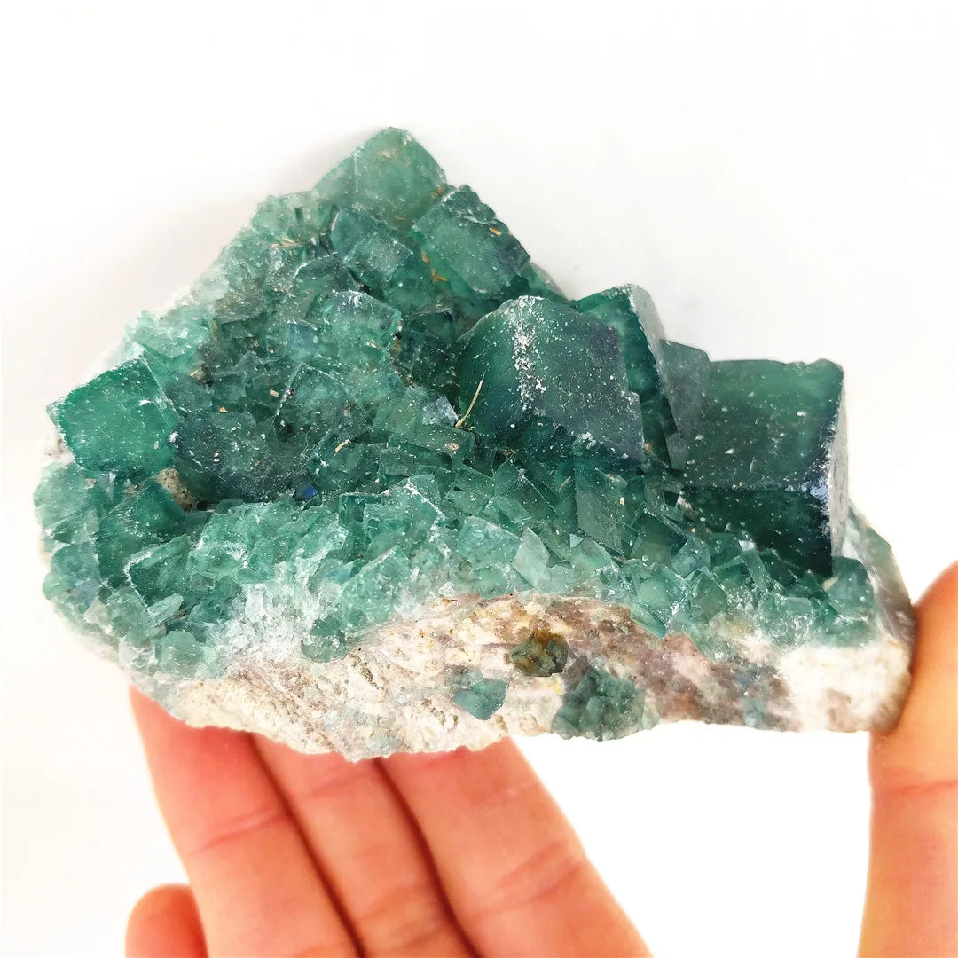 Green Fluorite Crystal-ToShay.org