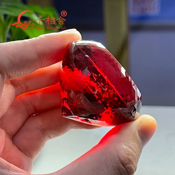 Red Cubic Zirconia Garnet-ToShay.org