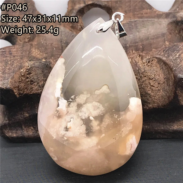 Pink Cherry Agate Pendant-ToShay.org