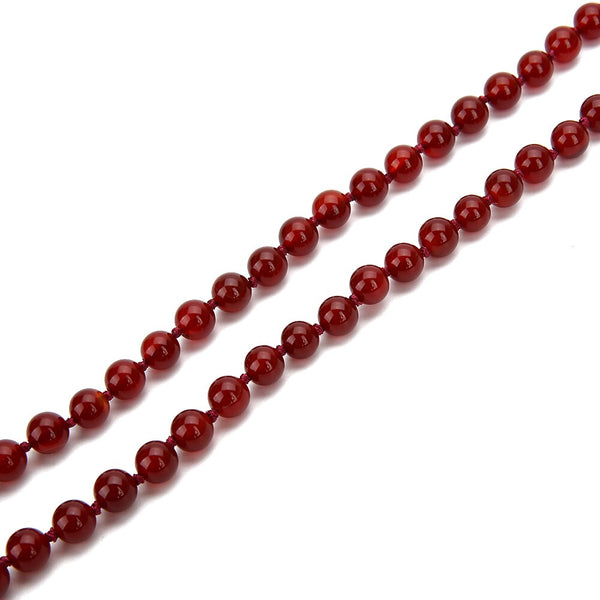 Red Carnelian Bead Necklace-ToShay.org