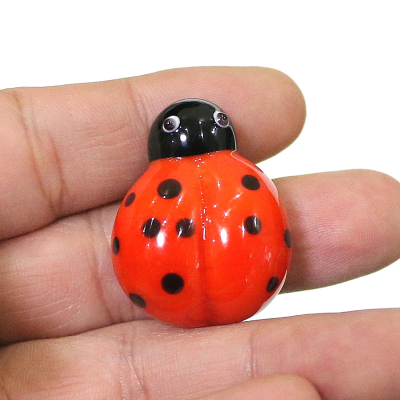 Glass Red Ladybug-ToShay.org
