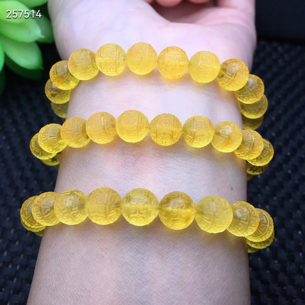 Yellow Amber Bead Bracelet-ToShay.org