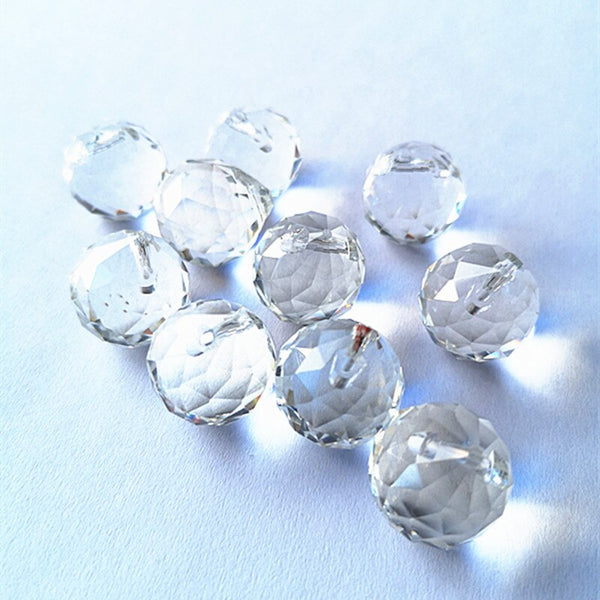 Clear Faceted Crystal Balls-ToShay.org