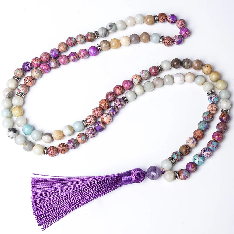 Purple Emperor Jasper Mala-ToShay.org