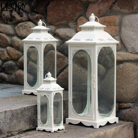 Glass House Candle Lantern-ToShay.org