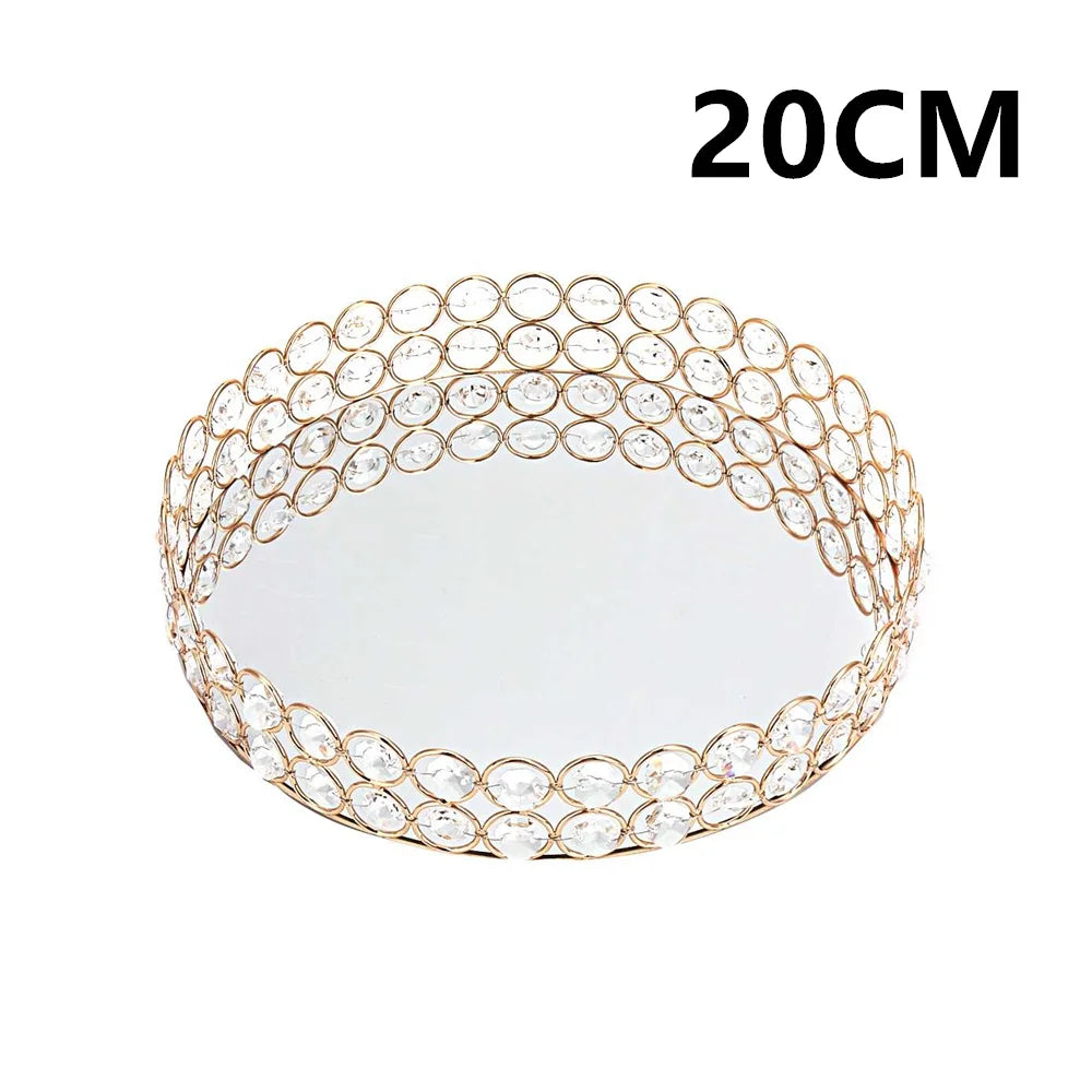 Crystal Bead Mirror Tray-ToShay.org