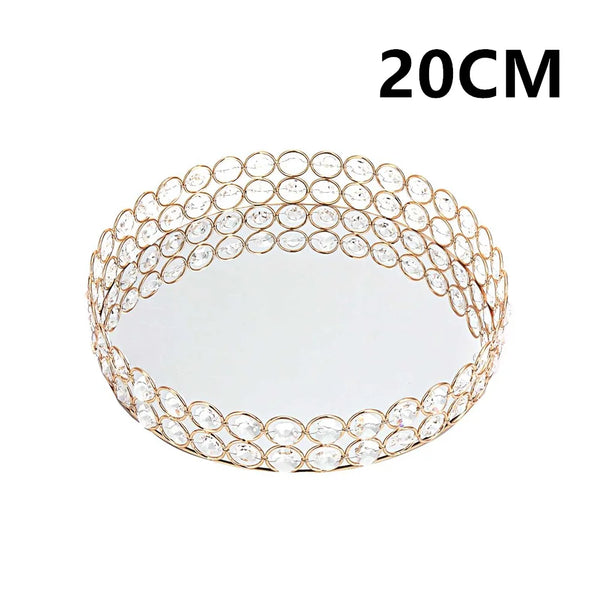 Crystal Bead Mirror Tray-ToShay.org