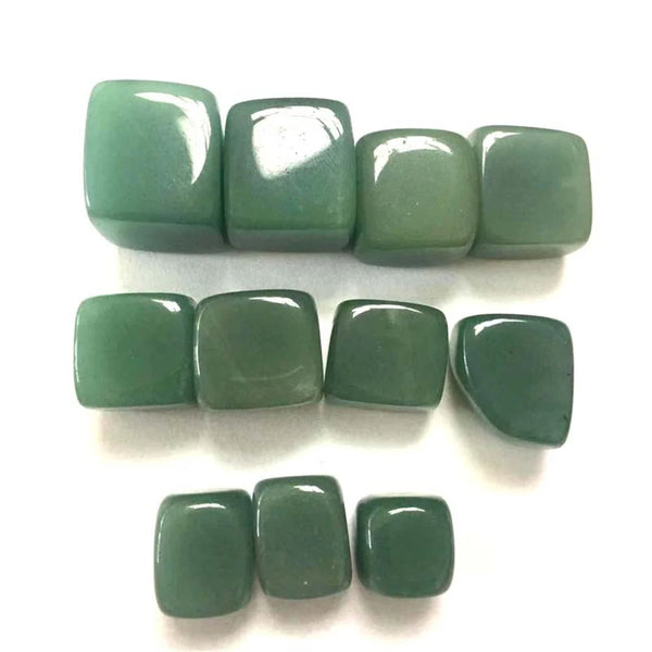 Green Jade Cube Stones-ToShay.org