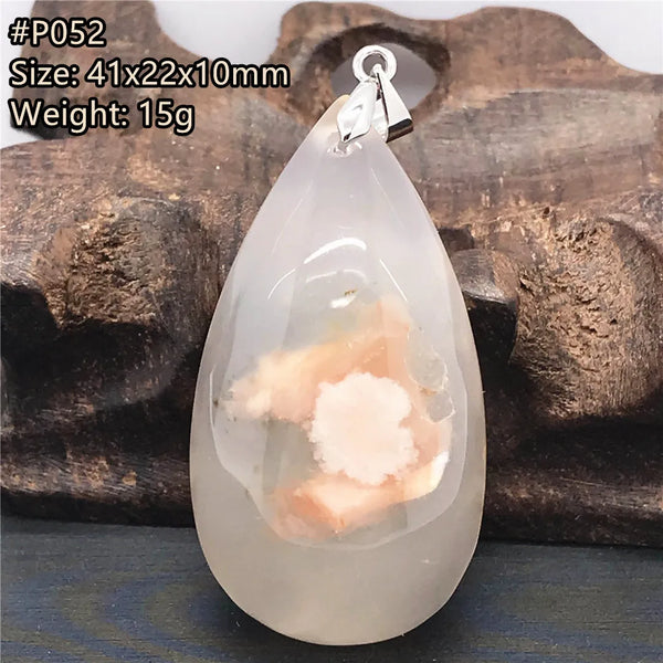 Pink Cherry Agate Pendant-ToShay.org