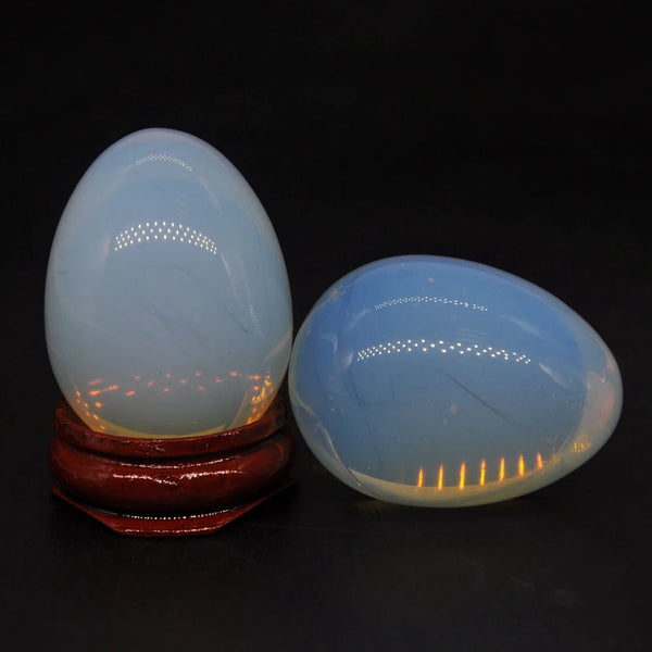 White Opalite Egg-ToShay.org