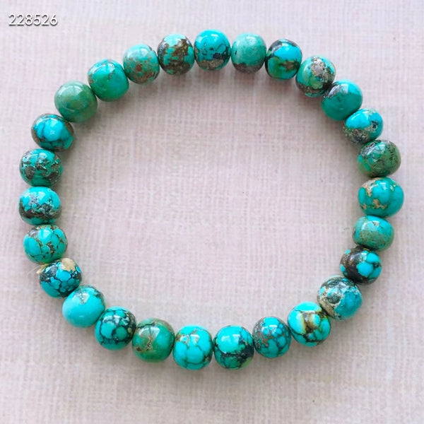 Green Turquoise Bead Bracelet-ToShay.org