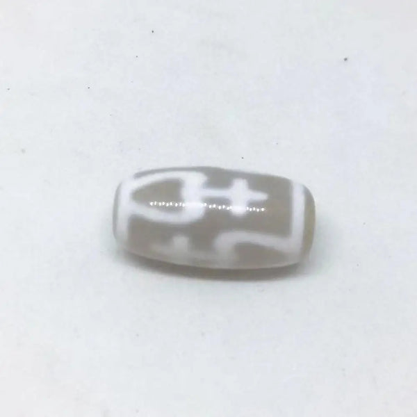 White Agate Dzi Beads-ToShay.org