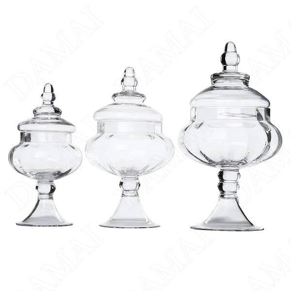 Clear Glass Candy Jar-ToShay.org