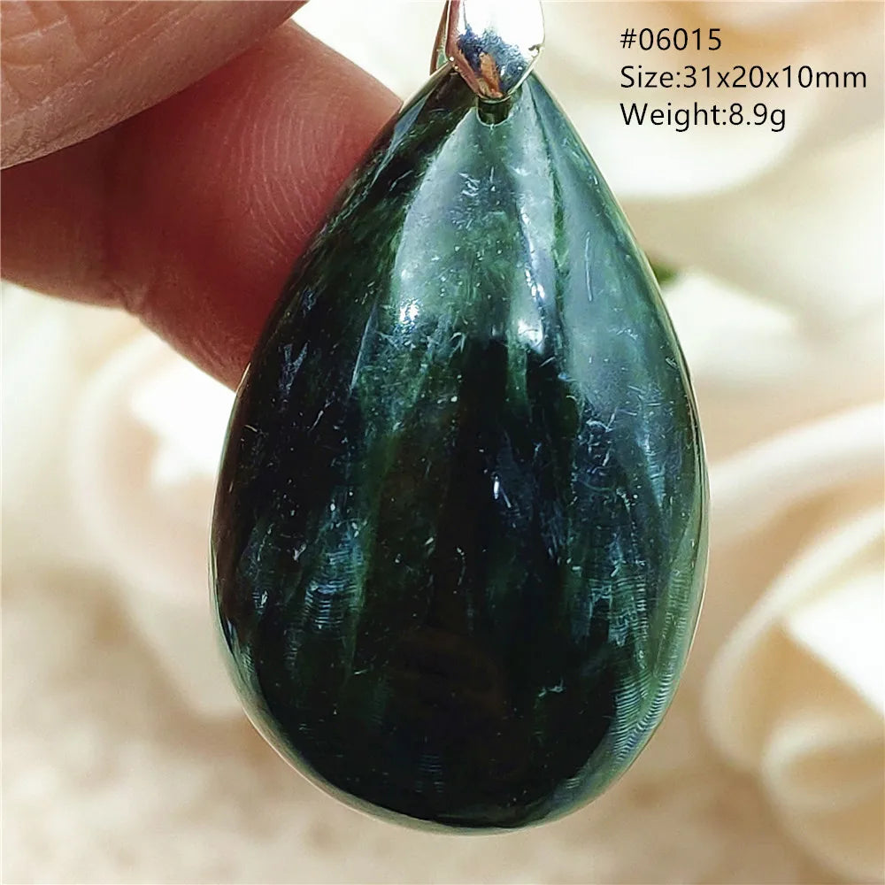 Green Seraphinite Pendant-ToShay.org