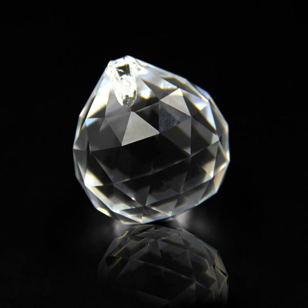 Clear Crystal Faceted Ball-ToShay.org