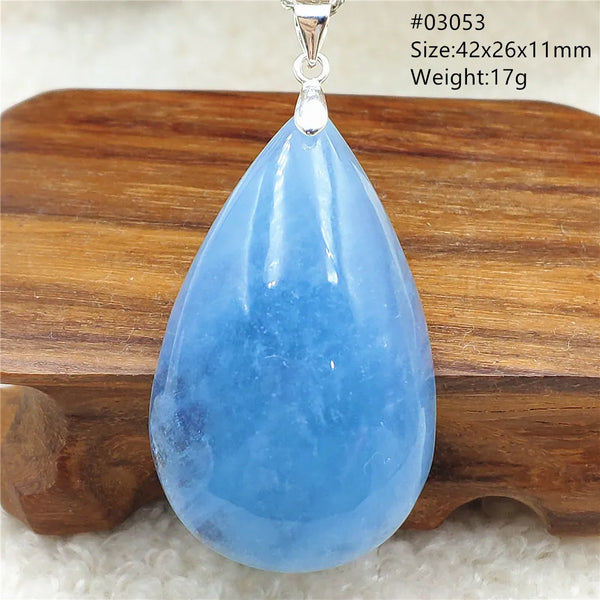 Blue Aquamarine Pendant-ToShay.org