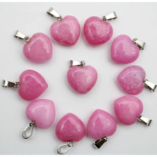 Mixed Crystal Heart Pendants-ToShay.org