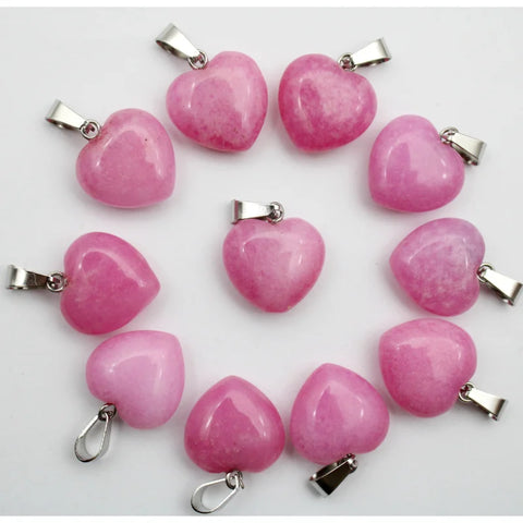 Mixed Crystal Heart Pendants-ToShay.org