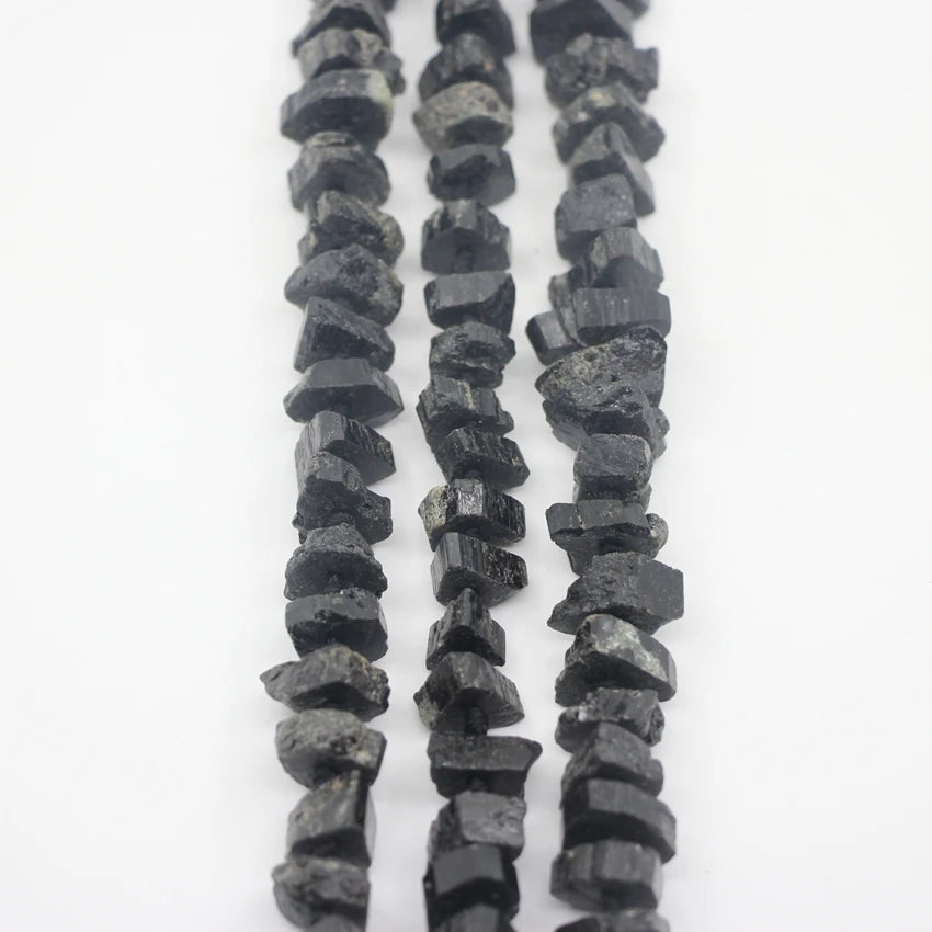Black Tourmaline Nugget Beads-ToShay.org