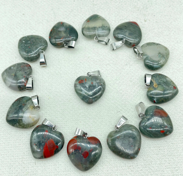 Mixed Crystal Heart Pendants-ToShay.org