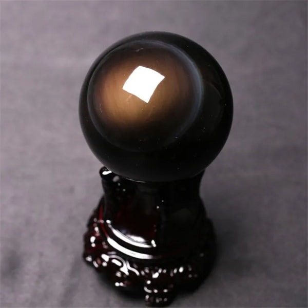 Rainbow Black Obsidian Balls-ToShay.org
