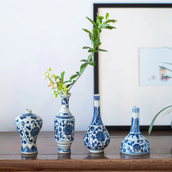 Blue White Ceramic Vase-ToShay.org