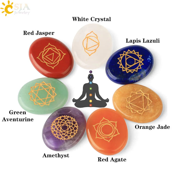 Chakra Palm Stone Set-ToShay.org