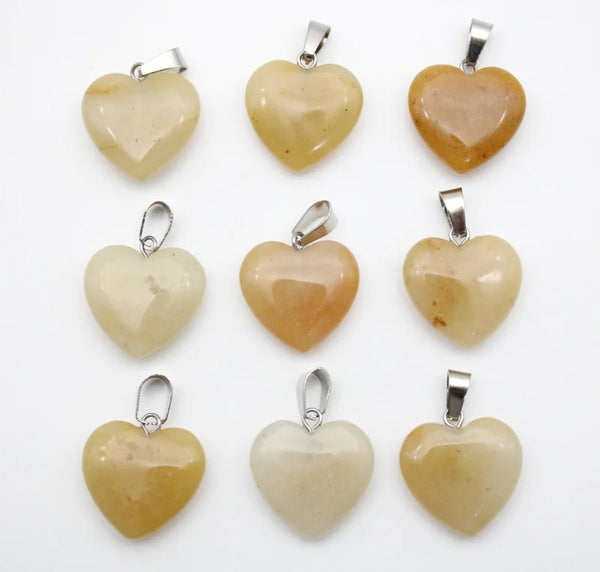 Mixed Crystal Heart Pendants-ToShay.org