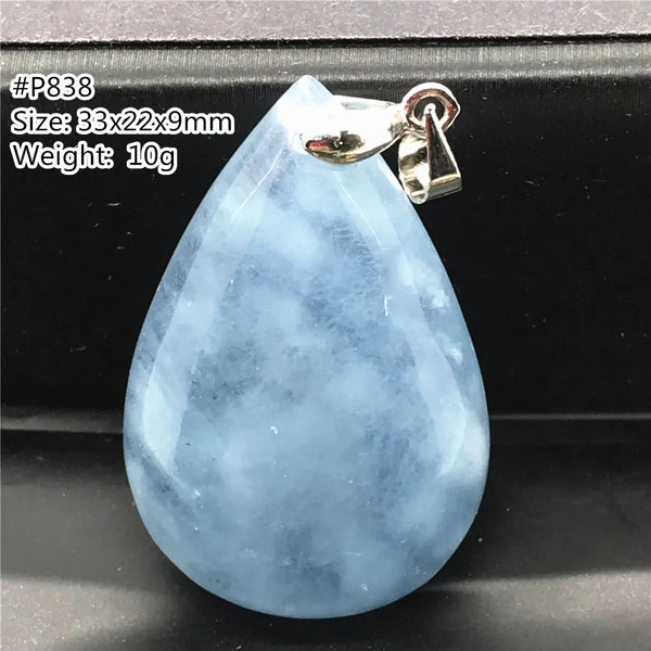 Blue Aquamarine Pendant-ToShay.org