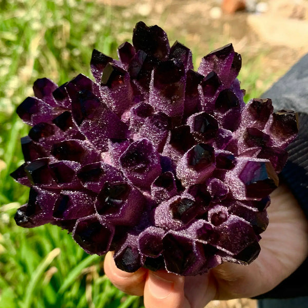 Purple Quartz Crystal Cluster-ToShay.org