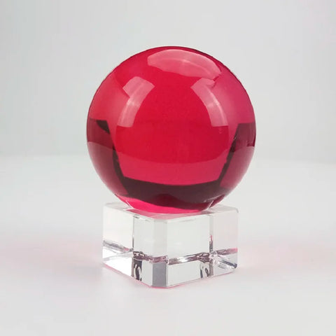 Red Clear Crystal Ball-ToShay.org