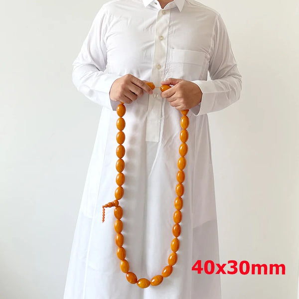 Orange Resin Misbaha-ToShay.org