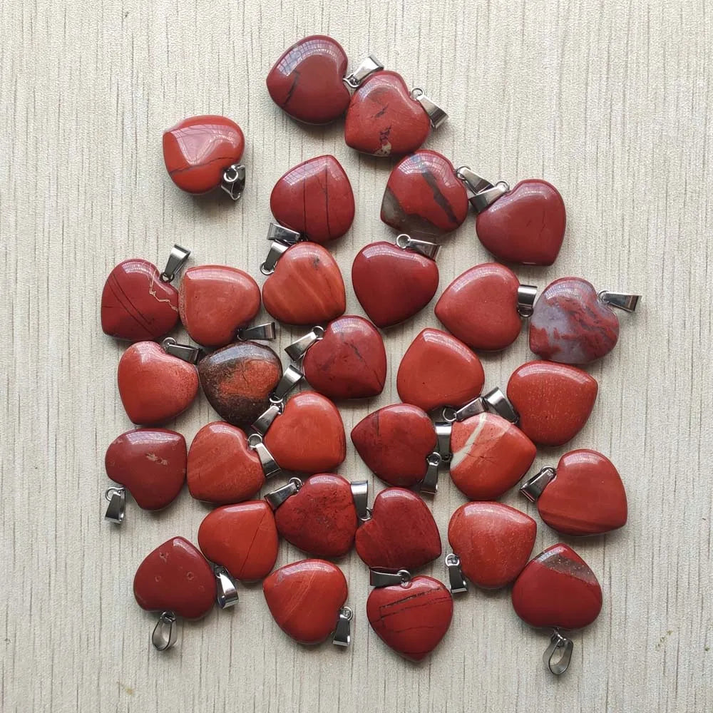 Mixed Crystal Heart Pendants-ToShay.org