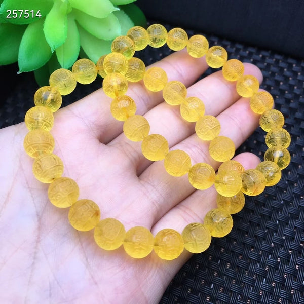Yellow Amber Bead Bracelet-ToShay.org
