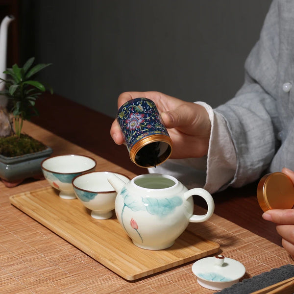 White Glazed Porcelain Teapot-ToShay.org