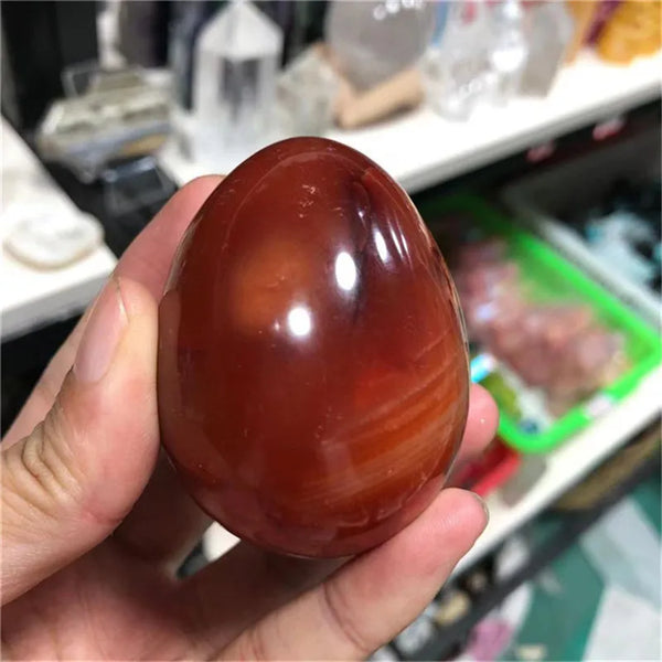 Red Carnelian Agate Eggs-ToShay.org