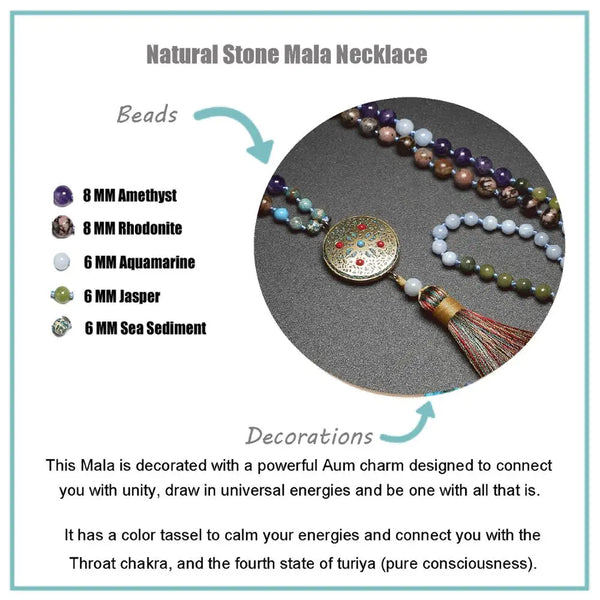 Mixed Crystal Bead Mala-ToShay.org