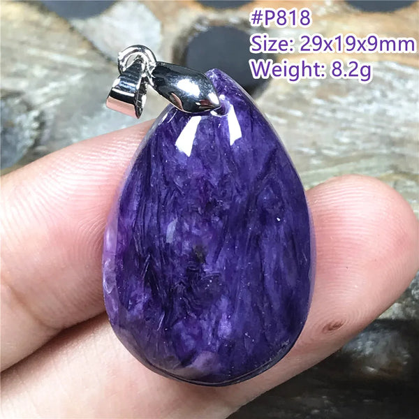Purple Charoite Pendant-ToShay.org