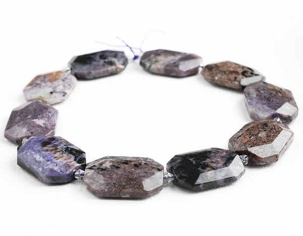 Purple Charoite Nugget Beads-ToShay.org