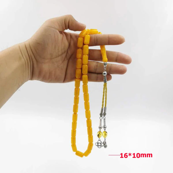 Yellow Amber Prayer Beads-ToShay.org