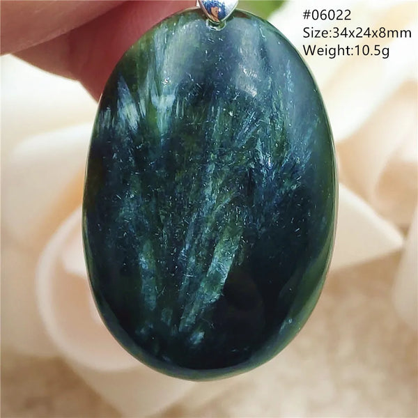 Green Seraphinite Pendant-ToShay.org