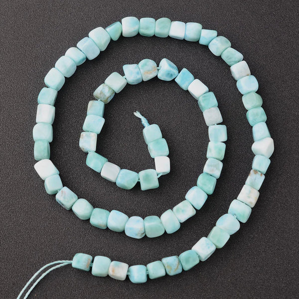 Blue Larimar Square Beads-ToShay.org