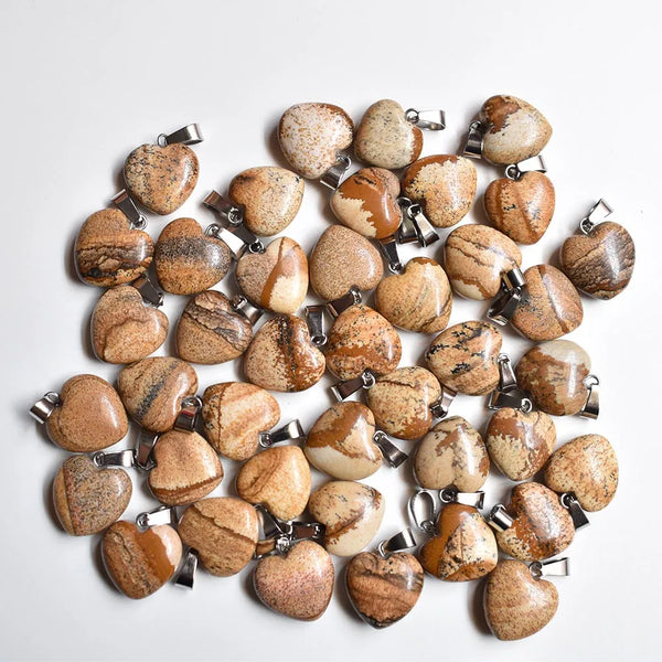 Mixed Quartz Crystal Hearts-ToShay.org