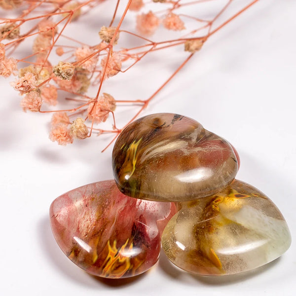 Mixed Quartz Crystal Heart-ToShay.org
