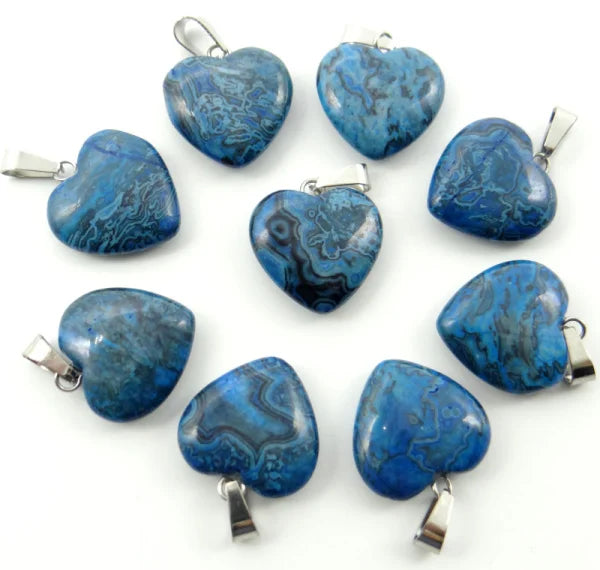 Mixed Crystal Heart Pendants-ToShay.org