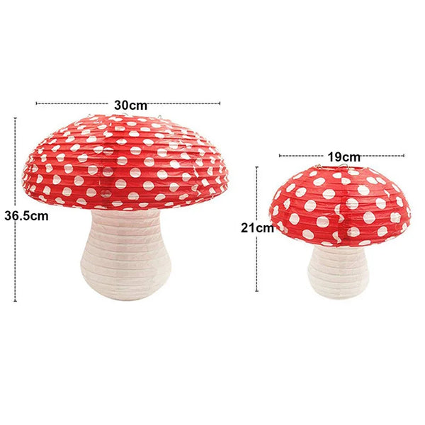 Mushroom Paper Lanterns-ToShay.org