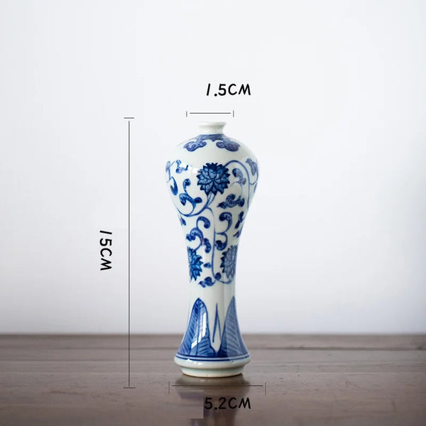 Blue White Ceramic Vase-ToShay.org